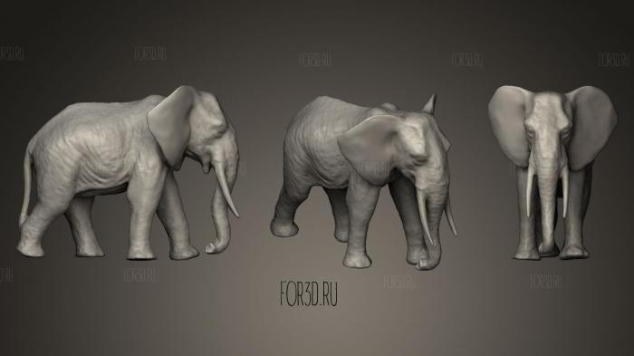 Elephant 3d stl модель для ЧПУ